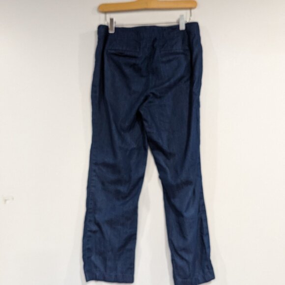 Talbots Petites Lightweight Denim Sailor Trouser Jeans Blue Size 6P - Picture 6 of 8